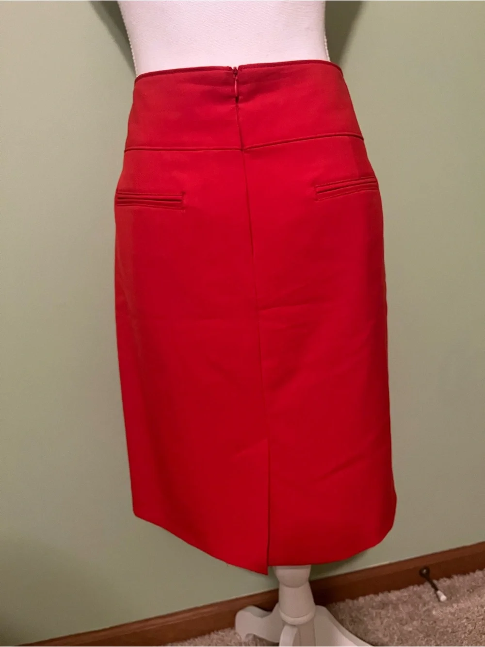 Orange Classic A-Line Skirt - Worthington - Size 12